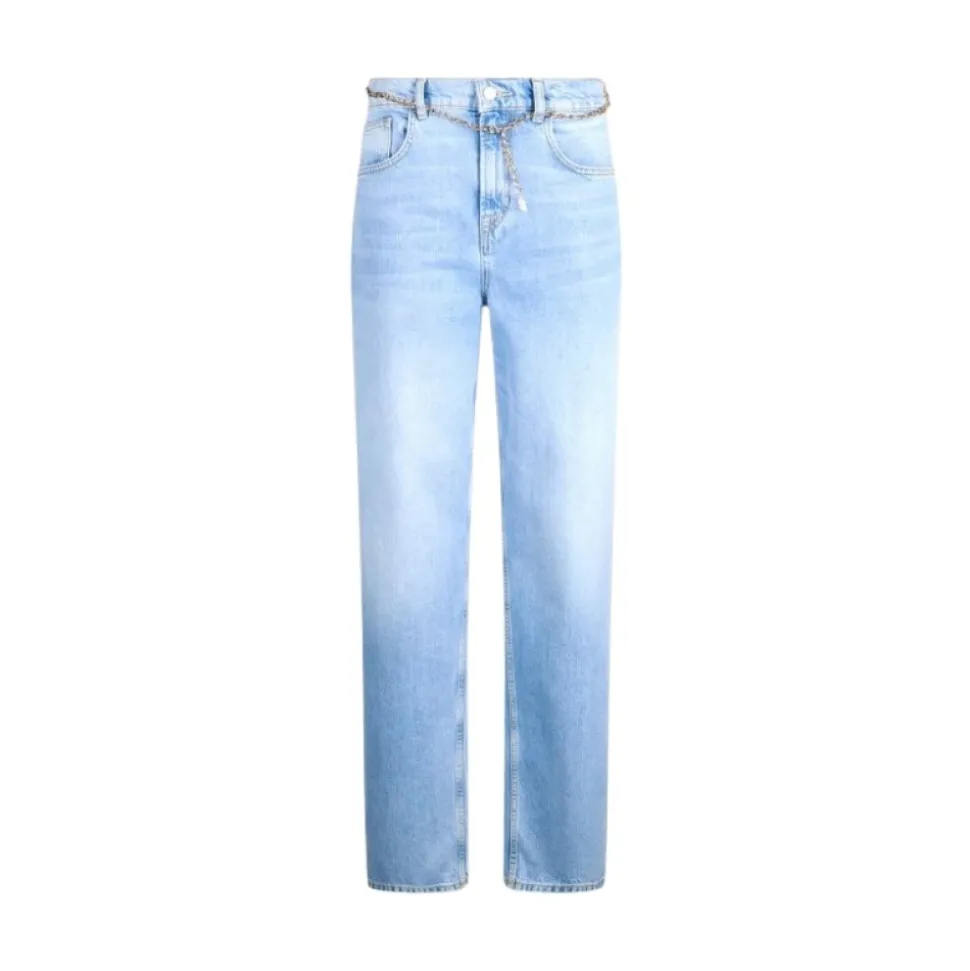 Jean droit taille haute