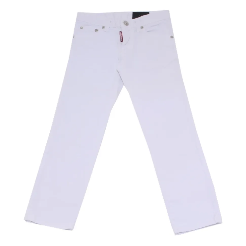 Jean en coton blanc 'CLEMENT' avec coupe slim