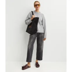 Jean noir Betty Boyfriend avec taille haute