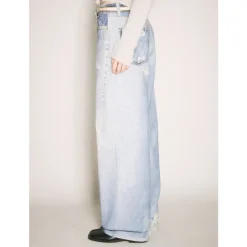 Jeans à imprimé numérique coupe ample