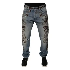 Jean Skinny Broderie Florale