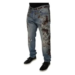 Jean Skinny Broderie Florale