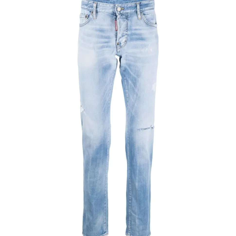 Jeans Slim Fit Coton Élasthanne Italie