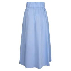 Jupe A-line en Popeline Bleu Ciel