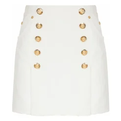 Jupe courte en toile de coton