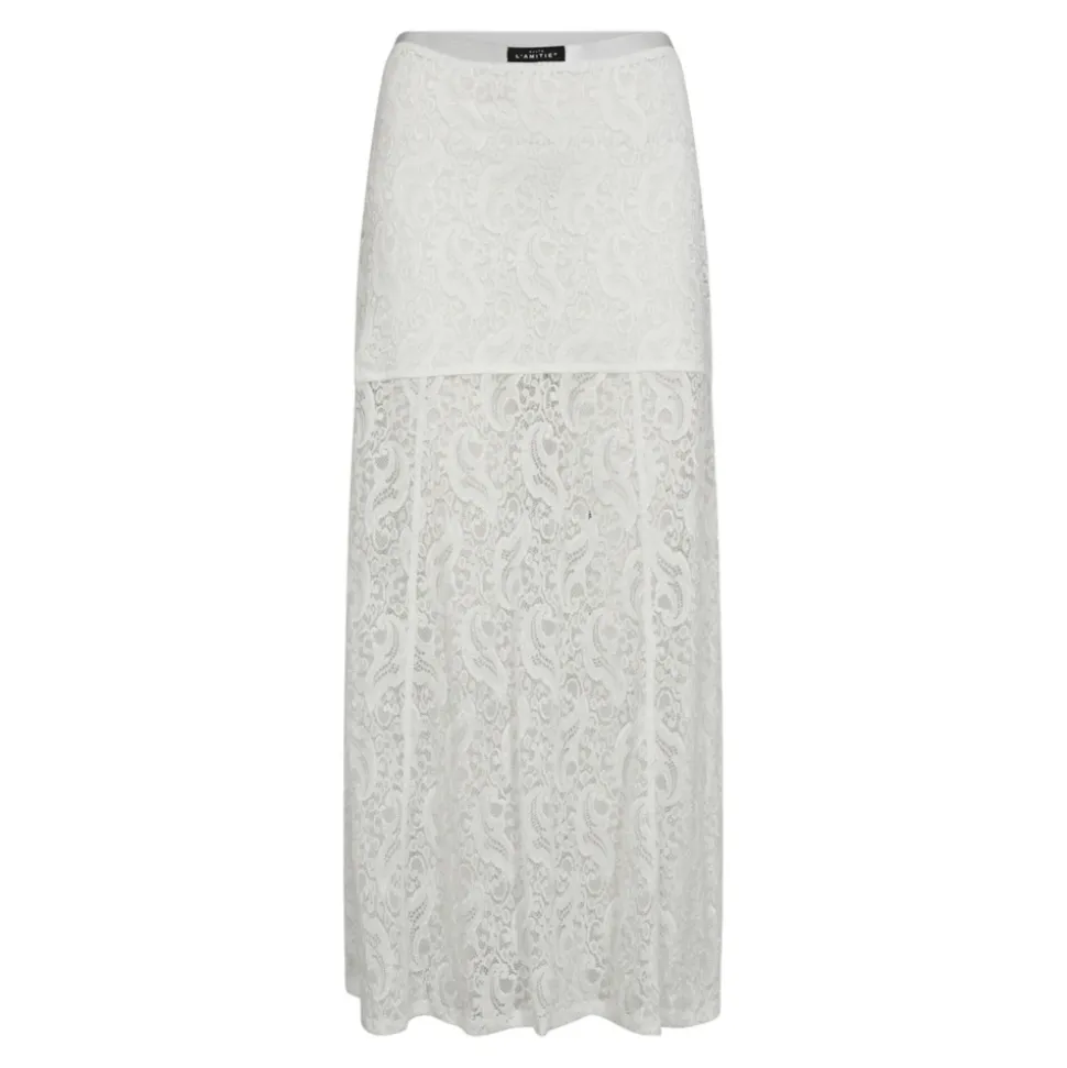 Jupe en Dentelle d'Été Blanche