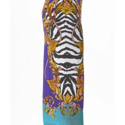 Jupe Longue Baroque Zébrée en Organza