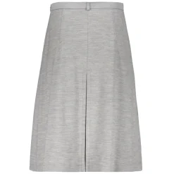 Jupe Midi à Coutures Contrastées