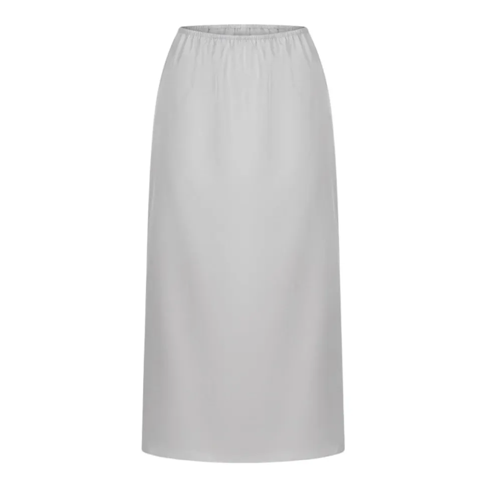 Jupe Midi à Taille Élastiquée
