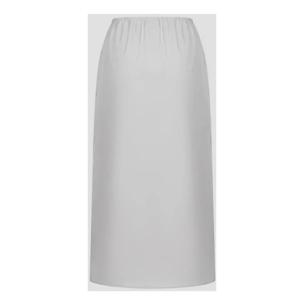 Jupe Midi à Taille Élastiquée