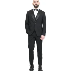 Élégance Intemporelle Gilet Costume Noir
