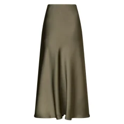Élégante Jupe en Satin Cold Green