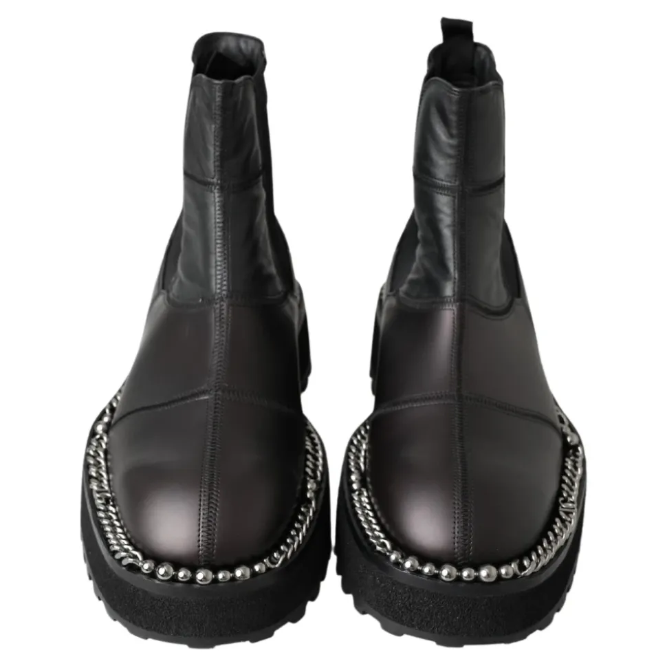 Élégantes Bottines Stretch Cheville Noires