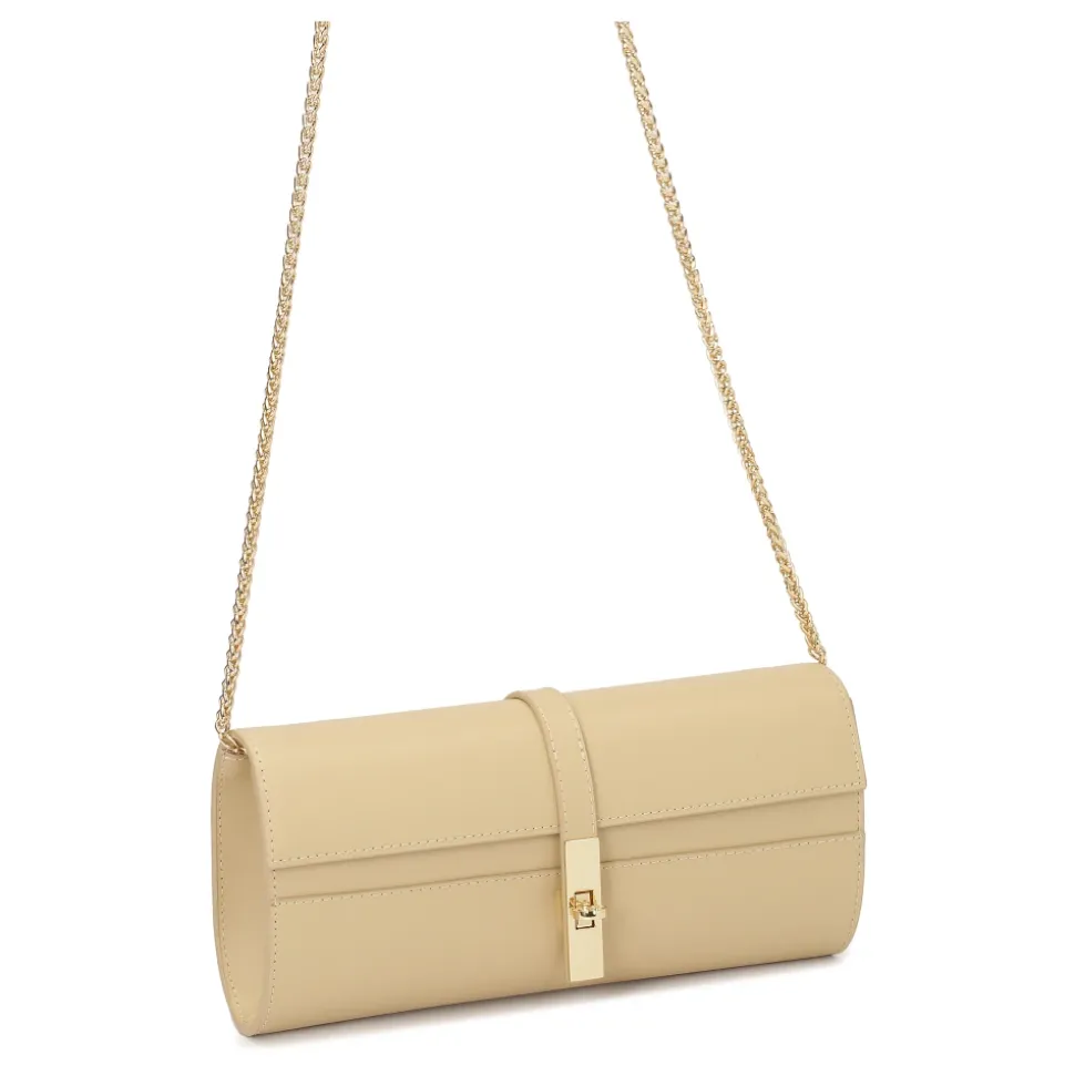 Élégant sac pochette avec fermoir monogrammé