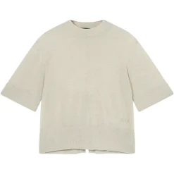 Linen-viscose Mix Cut-out Top