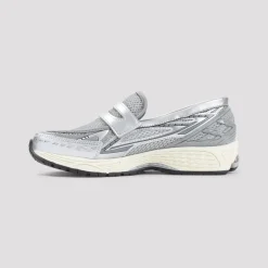 Loafers Silver Textile Sneakers
