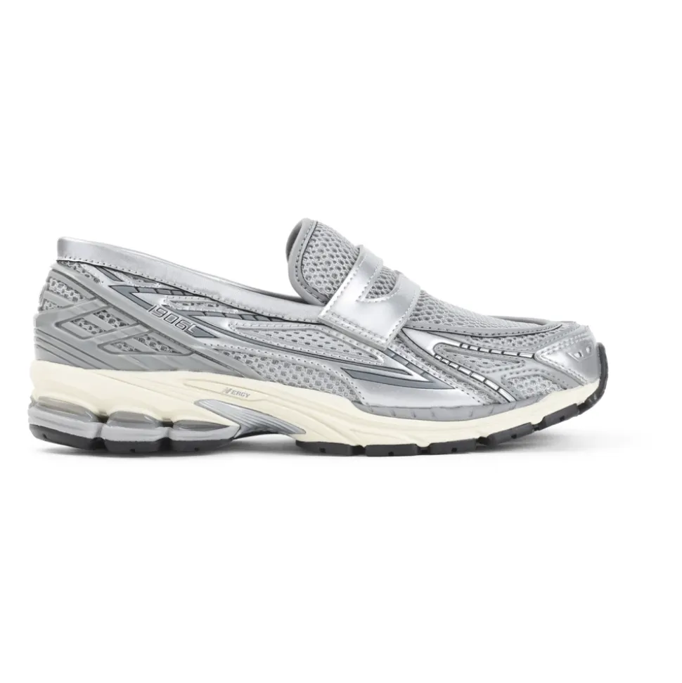 Loafers Silver Textile Sneakers