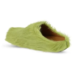 Long Hair Calfskin Fussbett Sabot