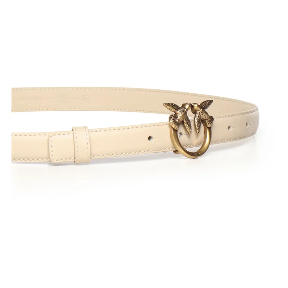 Love Birds Thin Leather Belt