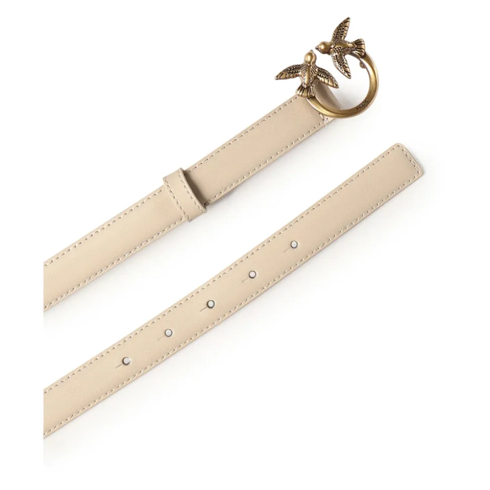 Love Birds Thin Leather Belt