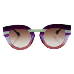 Lunettes de Soleil Rayées Colorées Faites Main