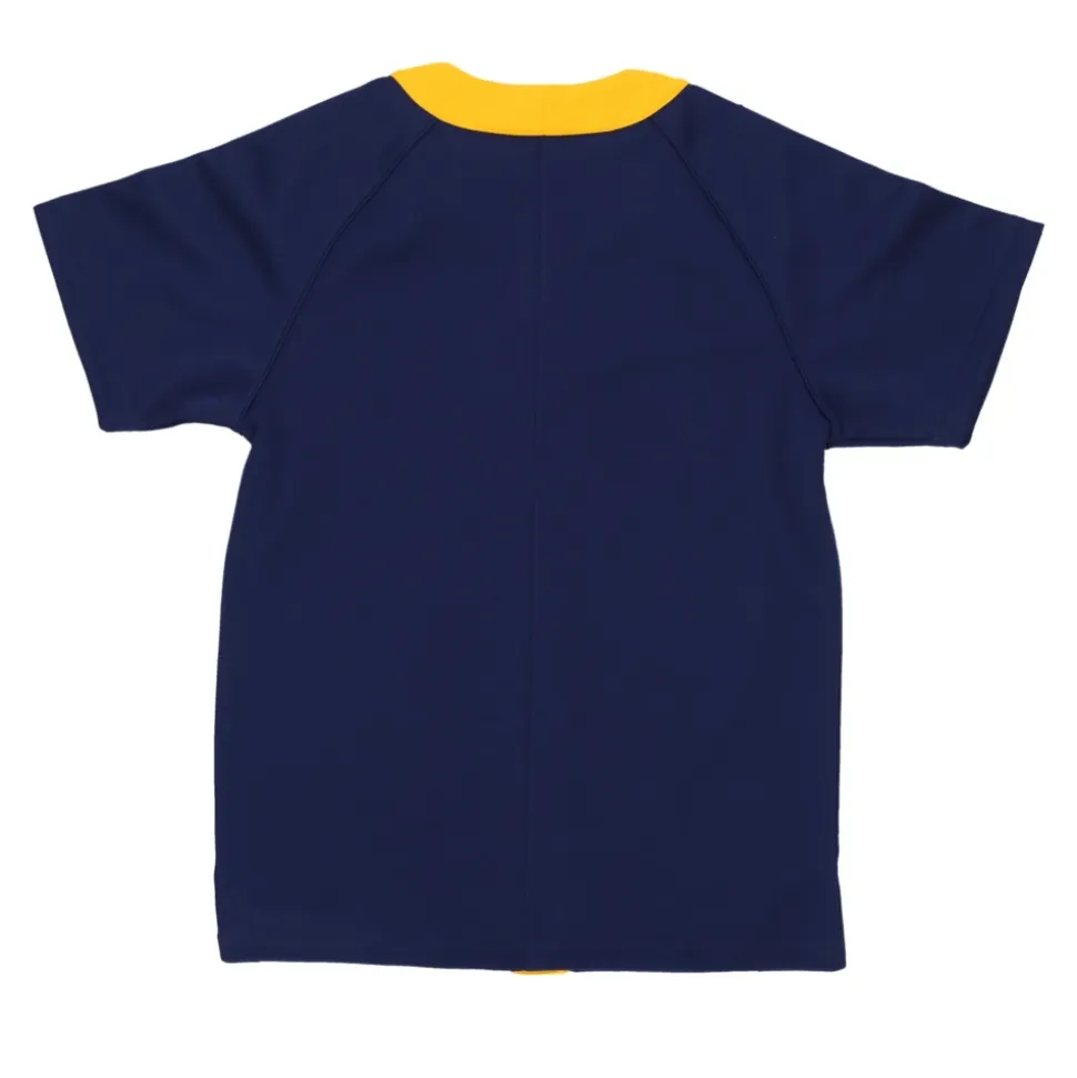 Maillot de Basket Bleu Foncé/Jaune