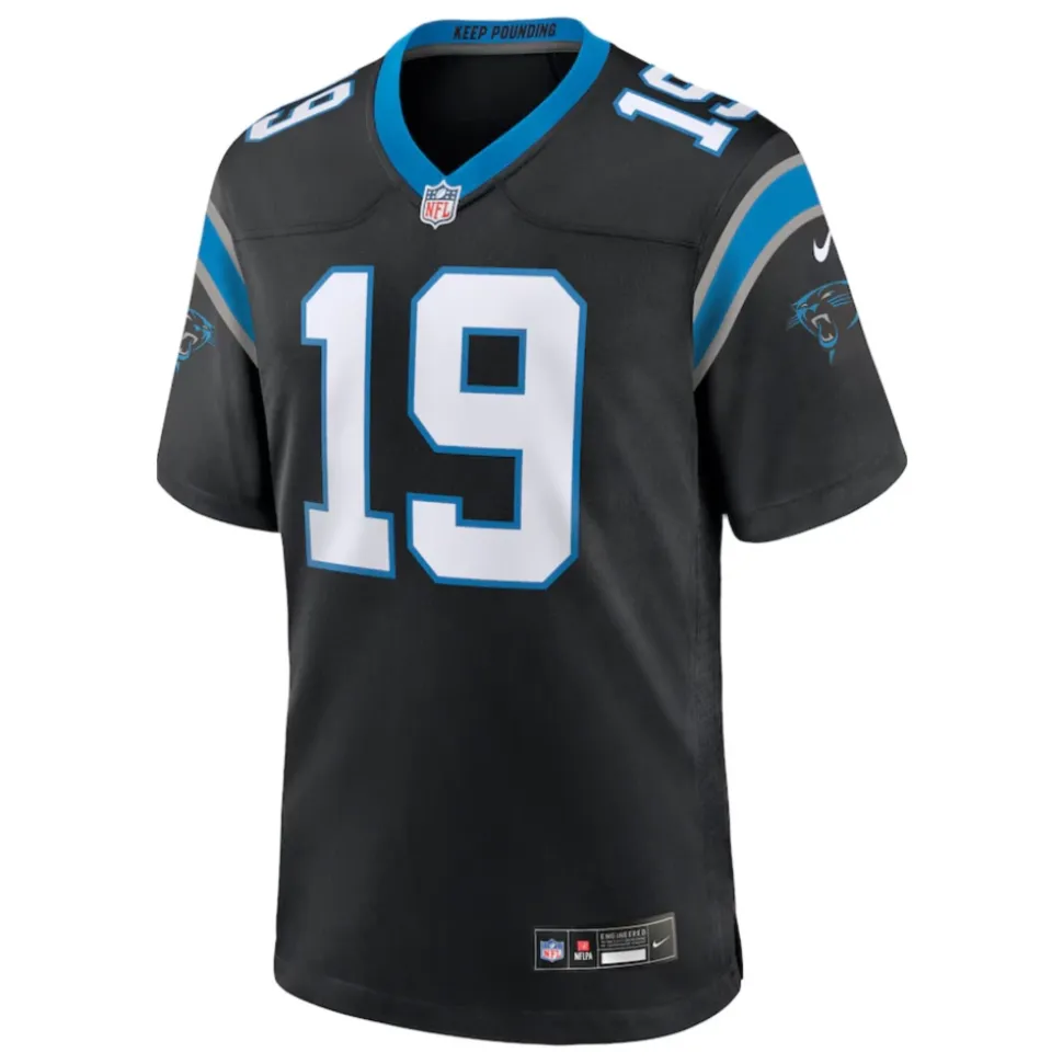 Maillot noir Carolina Panthers Adam Thielen