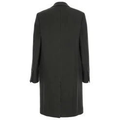 Manteau Anthracite à Boutonnage Simple