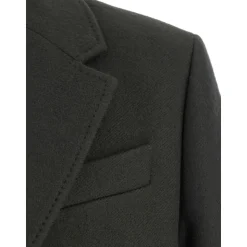 Manteau Anthracite à Boutonnage Simple