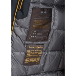 Manteau Bleu Matelassé en Duvet
