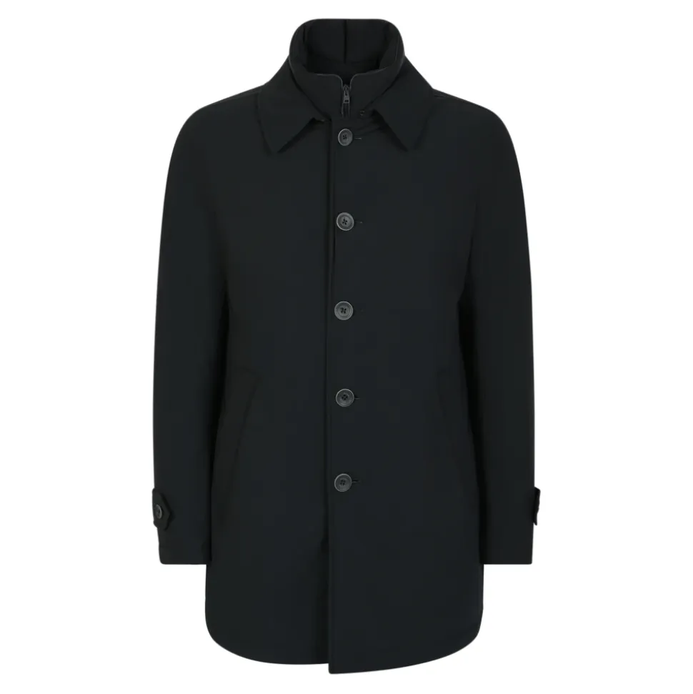Manteau Bleu Trois-quarts