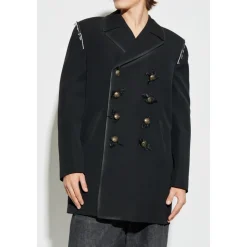 Manteau court croisé