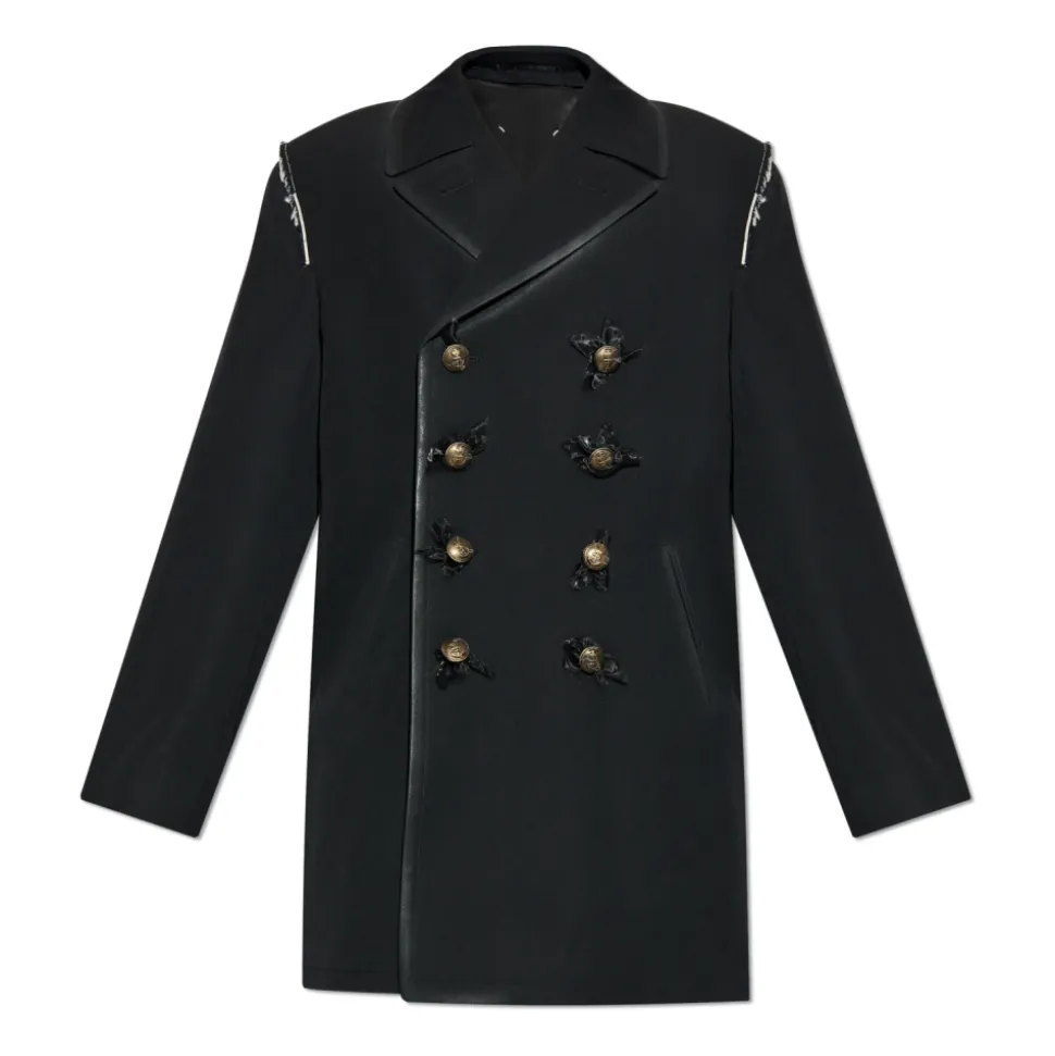 Manteau court croisé