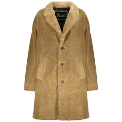 Manteau en fausse fourrure à col