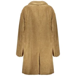 Manteau en fausse fourrure à col
