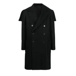 Manteau en laine mélangée à double boutonnage
