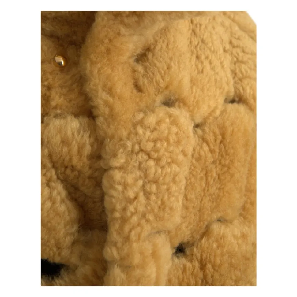 Manteau Matelassé en Peau lainée