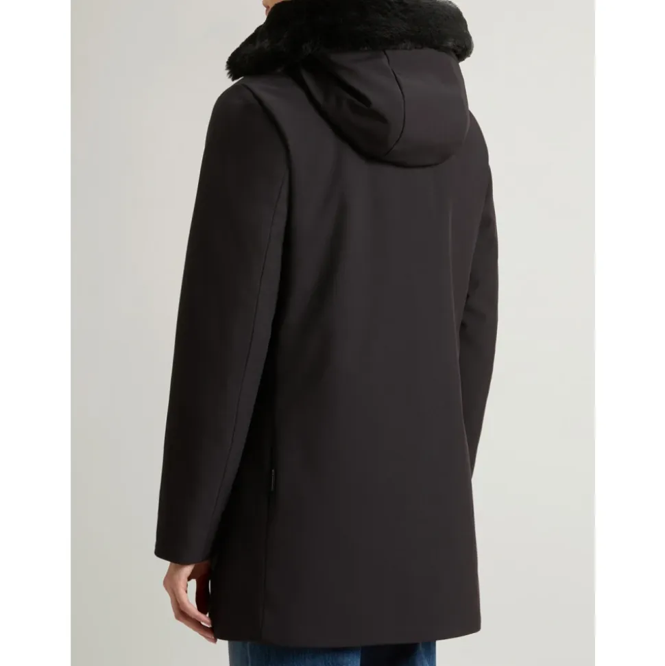 Manteau Parka en Duvet Noir