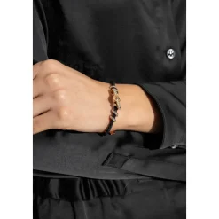 Medusa '95 Crystal Leather Bracelet