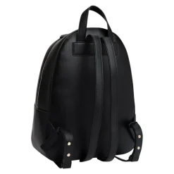 Metallic Logo Pebble Grain Backpack