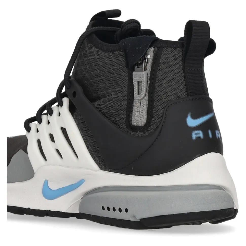 Mid Utility Sneaker Haute en Tissu Anthracite/Bleu/Blanc