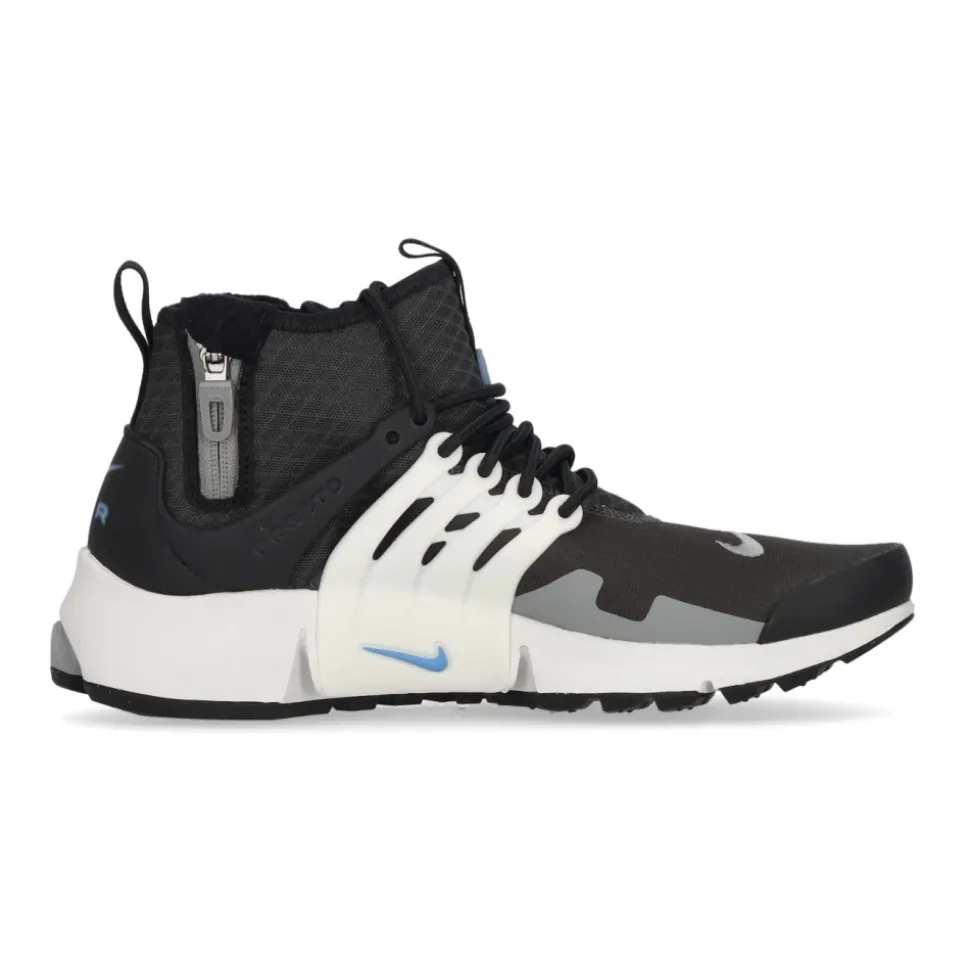 Mid Utility Sneaker Haute en Tissu Anthracite/Bleu/Blanc