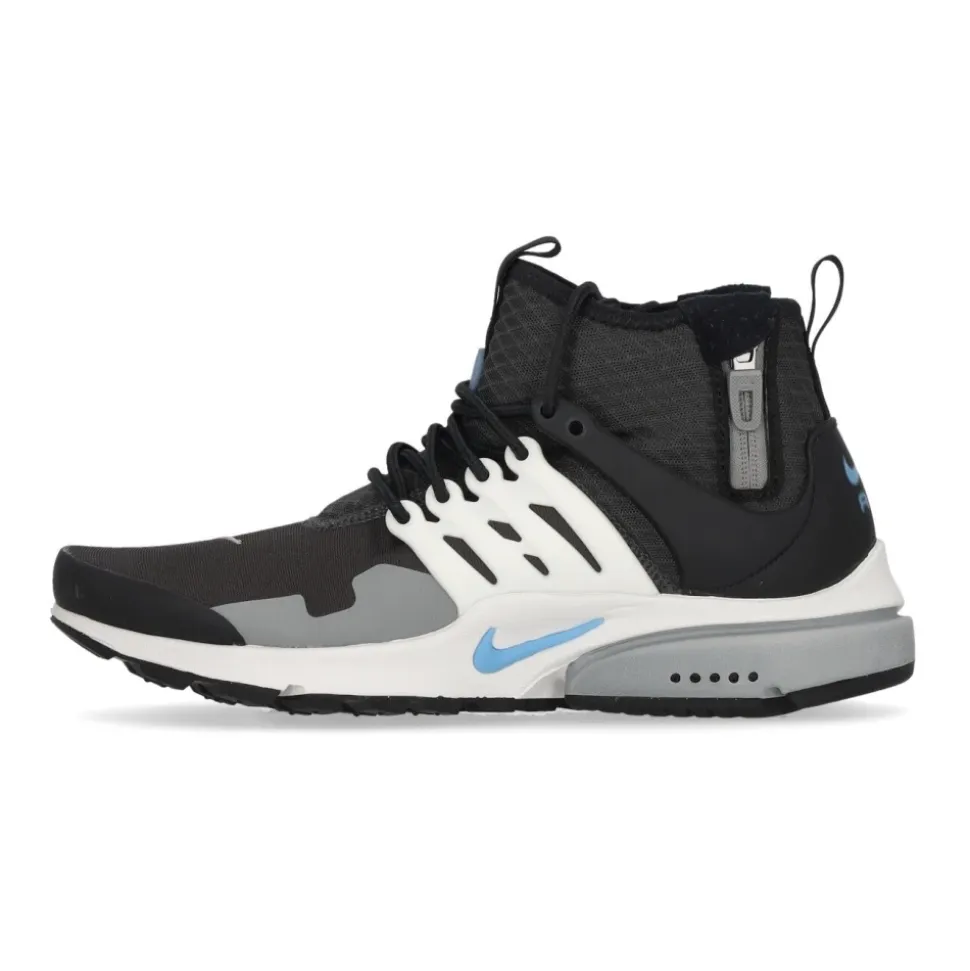 Mid Utility Sneaker Haute en Tissu Anthracite/Bleu/Blanc