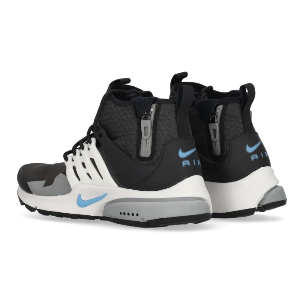 Mid Utility Sneaker Haute en Tissu Anthracite/Bleu/Blanc