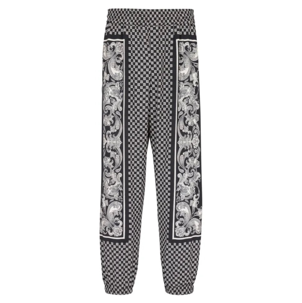 Mini Pantalon à Imprimé Cachemire et Monogramme