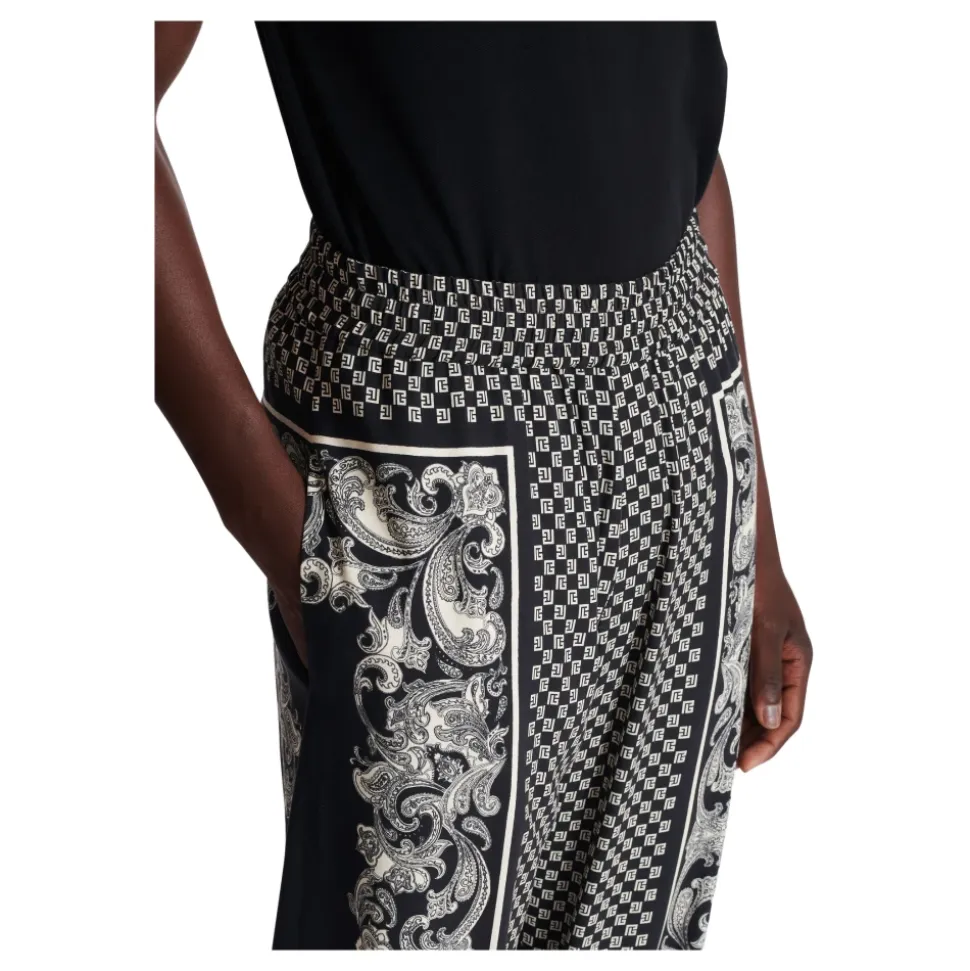 Mini Pantalon à Imprimé Cachemire et Monogramme