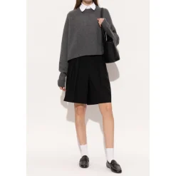 Mocassin en cuir avec languette logo