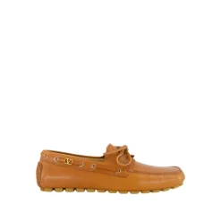 Mocassin en cuir tabac