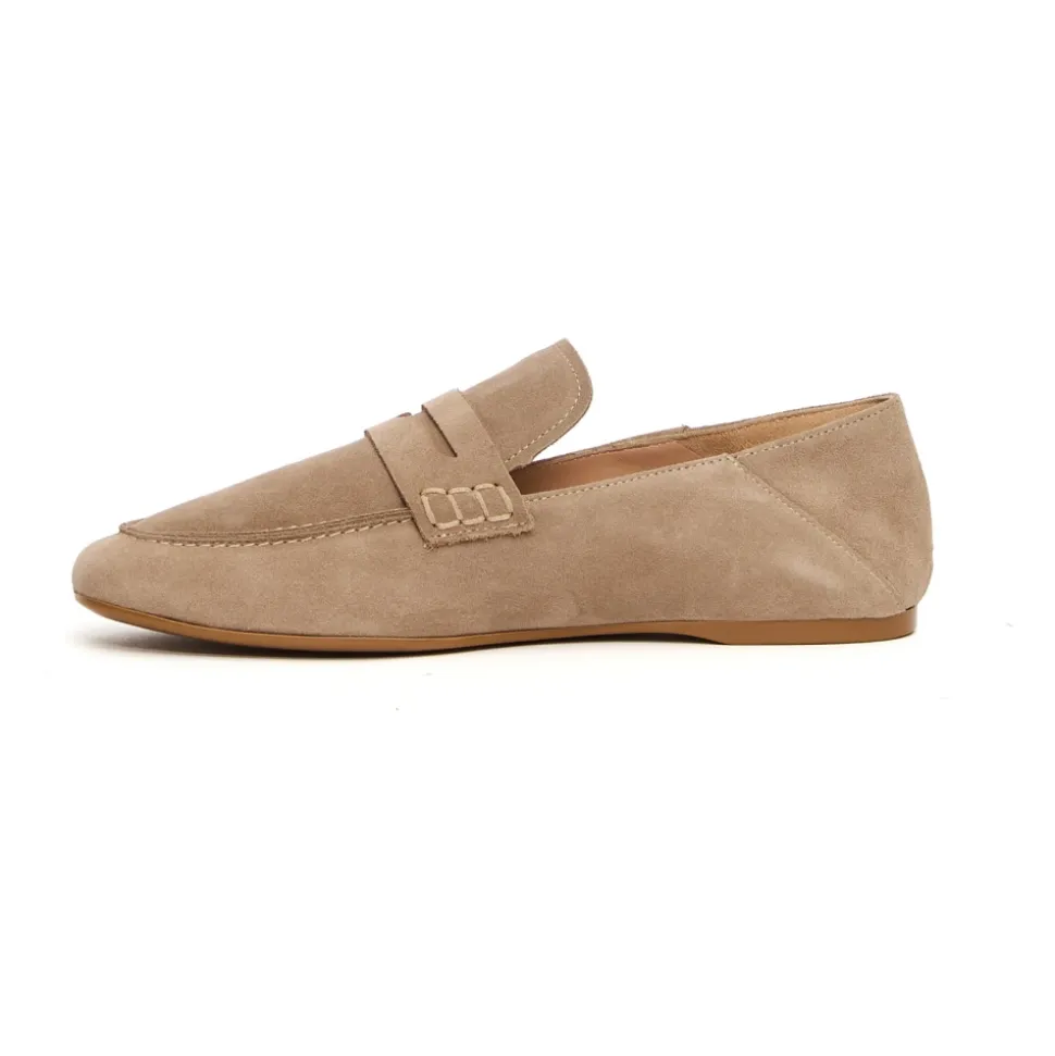 Mocassin en Daim Beige 5540