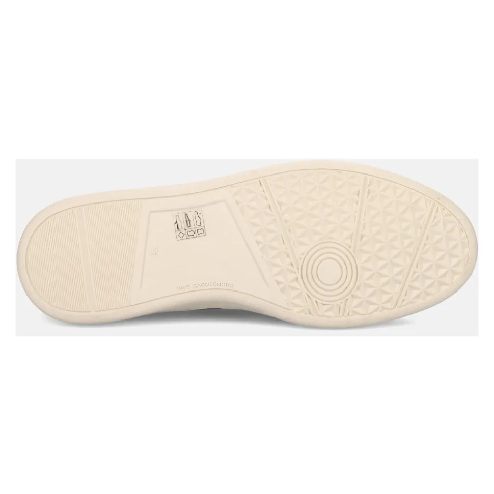 Mocassin en daim bleu